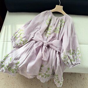 Morton Mac vine embroidered dress